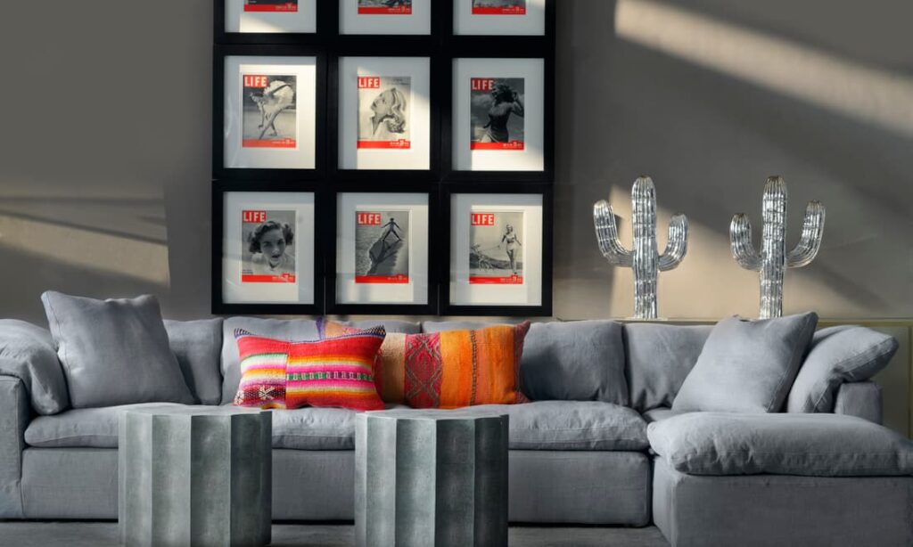 12635 Truman Junior Grey Linen With Pompeii Side Tables