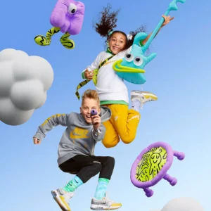 Air Max Kids Visual Identity Nike The Bubbleverse Sneakers Ad 3d Billboard Colorful Design Branding Brand Mindsparkle Mag8