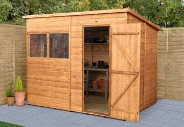 Main 8 x 6 forest shiplap dip treated pent wooden shed min