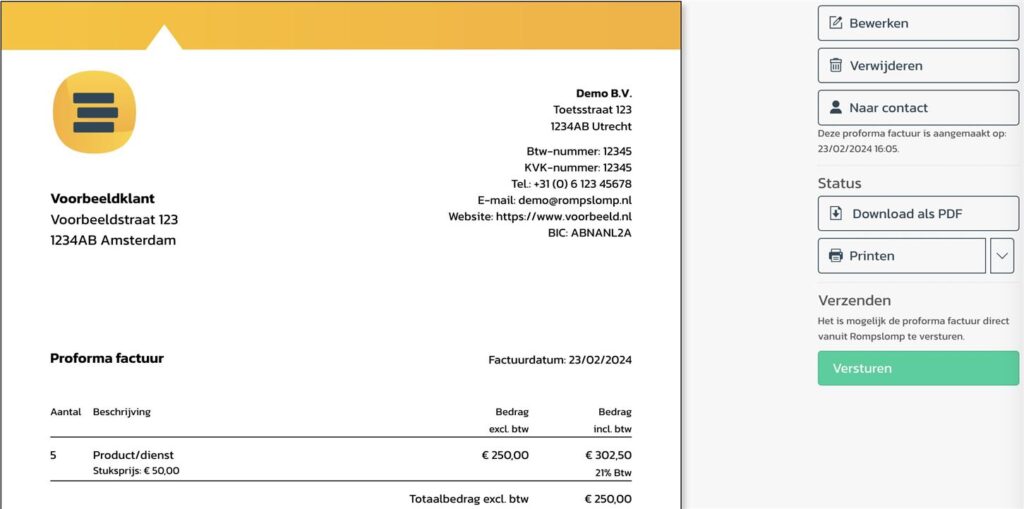 Proforma Factuur2